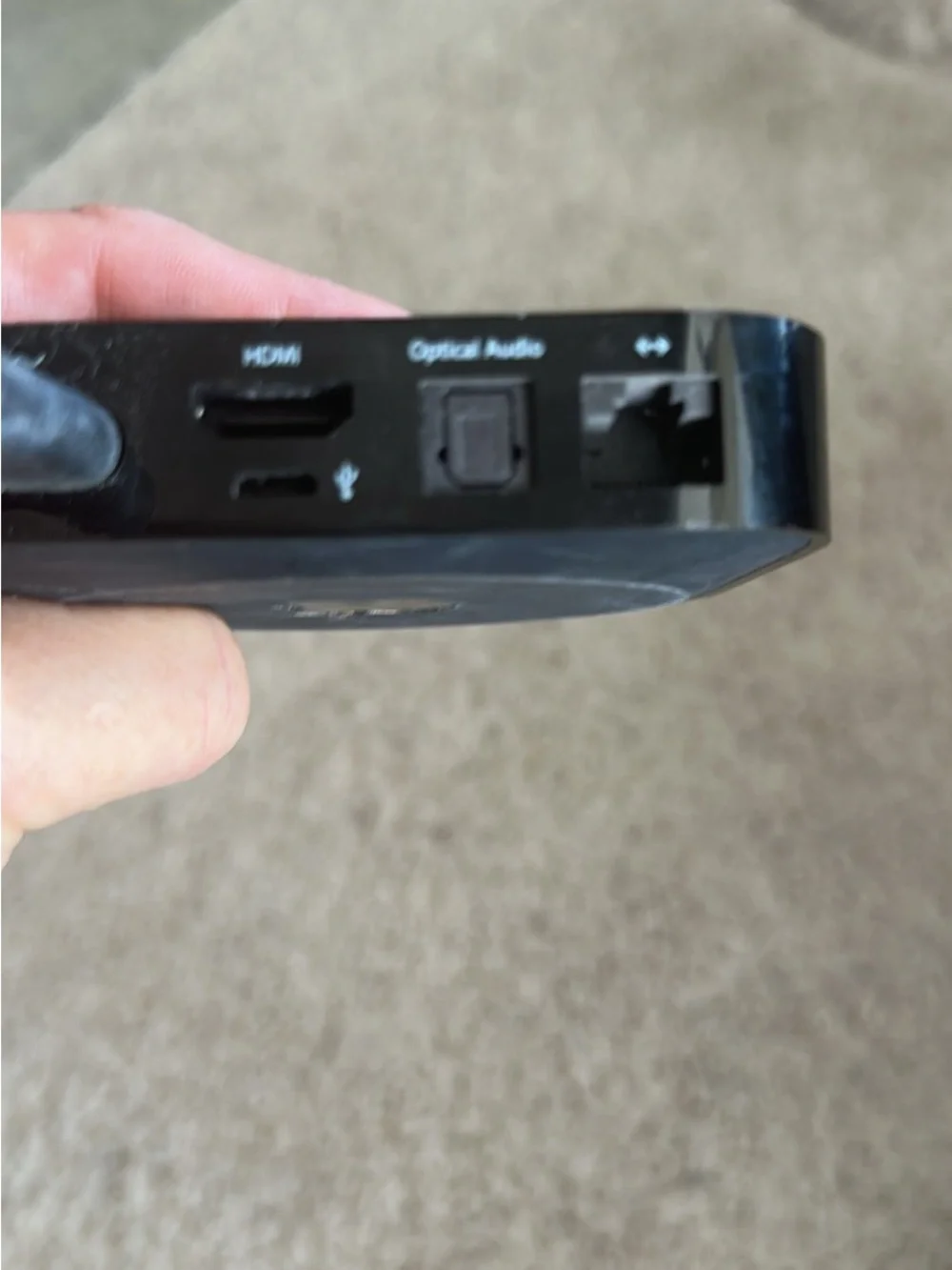 Apple Black Media Streamer Power Adapter with Integrated Cord